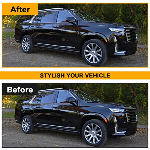 Mynoway Smoked Lens LED Side Marker Light Compatible with 2021-2024 Yukon/Tahoe/Yukon Denali/Yukon XL/Escalade/Suburban/Escalade ESV Driver Passenger Sidemarkers Lamp Orange Front Turn Singal Lights - Image 3