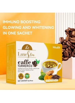 NUGEN Turmeric Coffee With Turmeric Powder, Glutathione Yeast,Fish Collagen 10 Bags  - Image 3