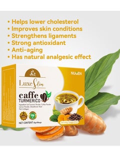 NUGEN Turmeric Coffee With Turmeric Powder, Glutathione Yeast,Fish Collagen 10 Bags  - Image 4