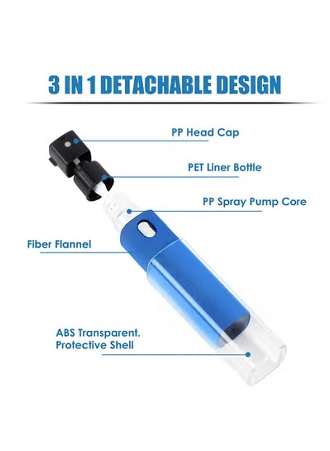 Taimi All-in-One Touchscreen Cleaner, Spray and Built-in Microfiber Cloth with Clear Protective Case, Screen Cleaner for All Phones, Laptop and Tablet - Blue - Image 3