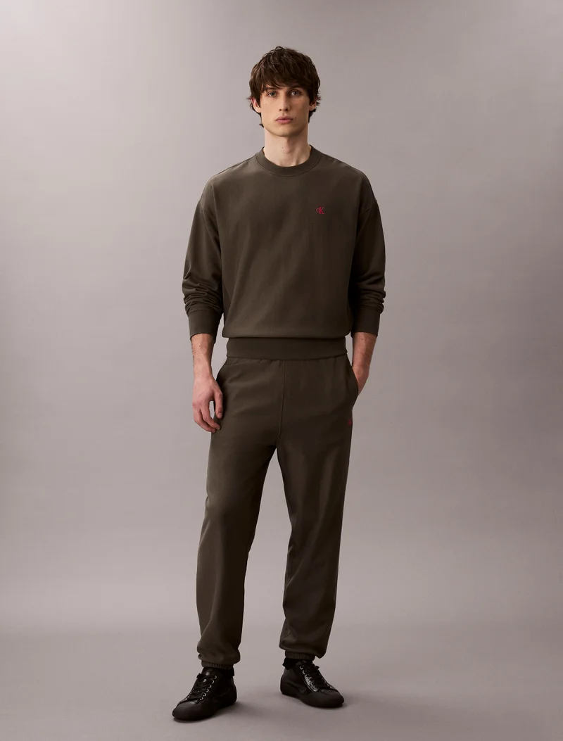 Calvin Klein Jeans Cotton Terry Monogram Joggers