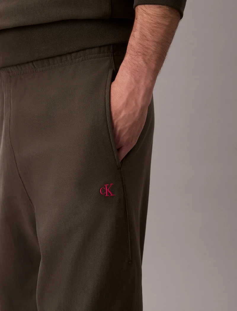 Calvin Klein Jeans Cotton Terry Monogram Joggers