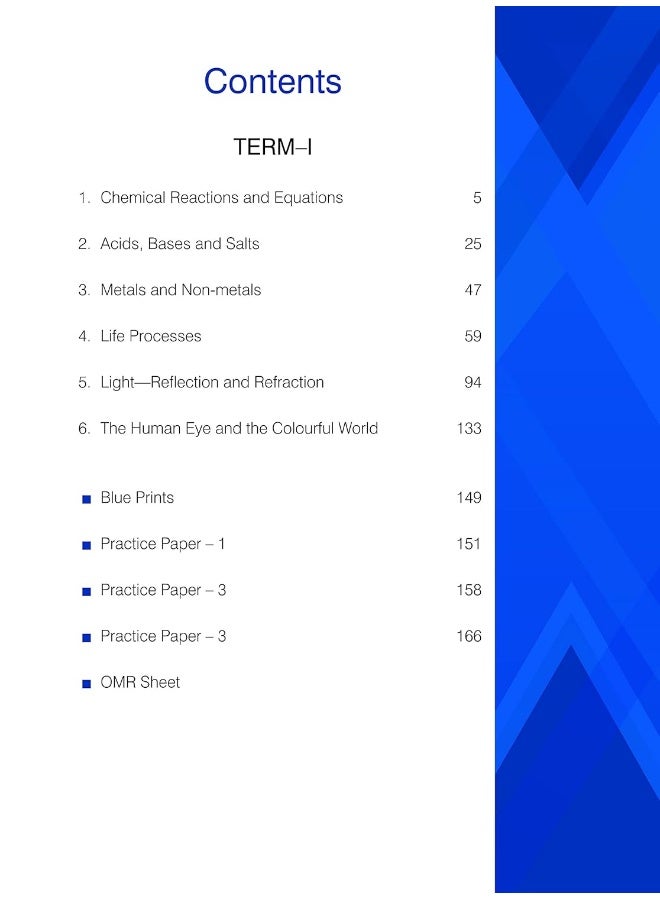 Xam Idea CBSE MCQs Chapterwise For Term I, Class 10 Science (With massive Question Bank and OMR Sheets for real-time practise)