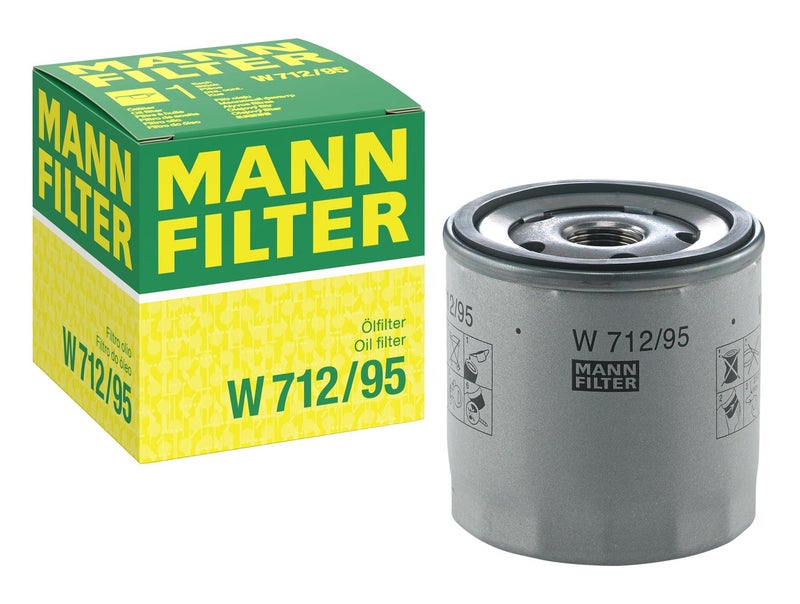 مان فلتر فلتر زيت MANN-FILTER W 712/95 - تشغيل الدوران، برونزي-N6 - Image 1