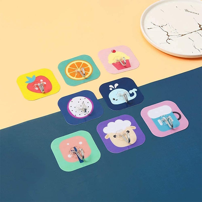 Smitex Smitex Self Adhesive Heavy Duty Hooks for Hanging Magic Stickers Wall Hangers Strong Sticker Sticky Home Kitchen Bathroom Key Hanger Frames Holder Multi Design Hook Size 85 cm x 75 cm 20  - Image 4