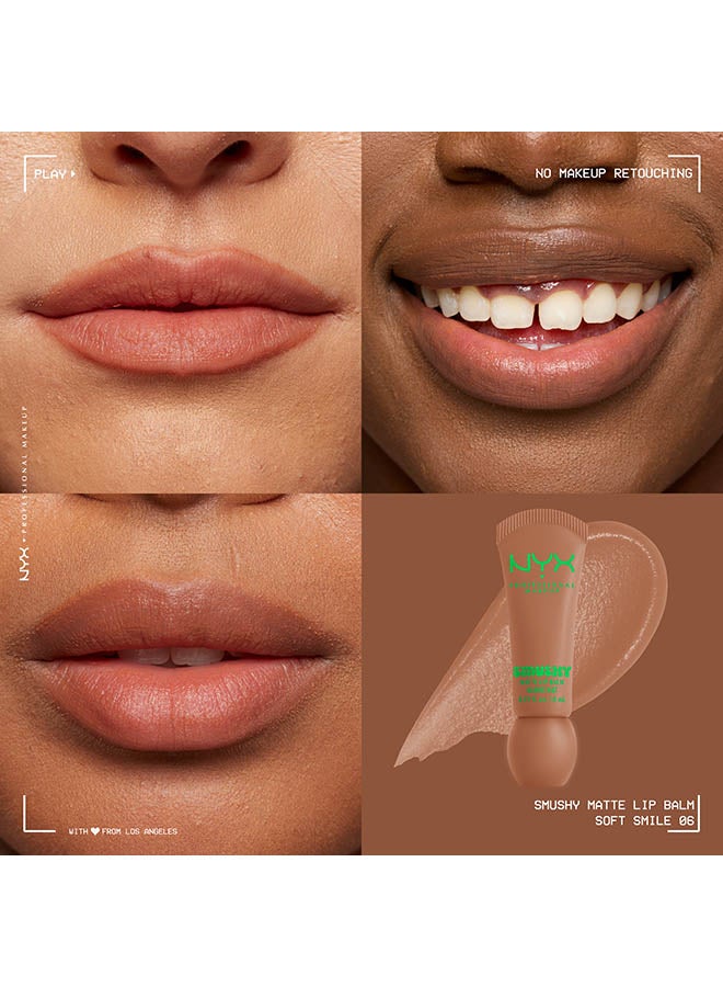 NYX PROFESSIONAL MAKEUP بلسم شفاه مات سمشي، لون ناعم منتشر، لمسة نهائية ماتة ابتسامة ناعمة - Image 2