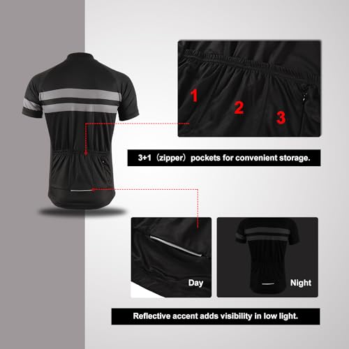 BERGRISAR Men's Cycling Jerseys Short Sleeves Bike Shirt - Image 5