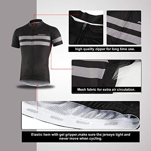 BERGRISAR Men's Cycling Jerseys Short Sleeves Bike Shirt - Image 4