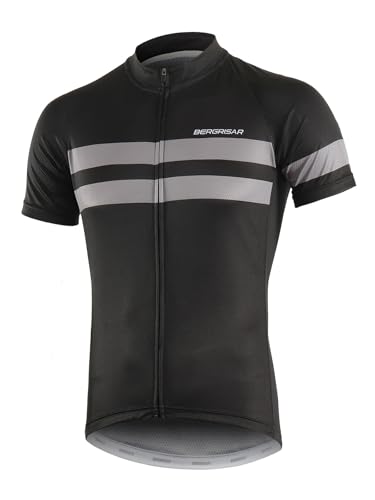 BERGRISAR Men's Cycling Jerseys Short Sleeves Bike Shirt - Image 1
