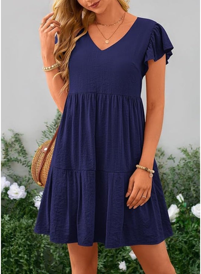 NIBEMINENT Women's Cross-Border European and American Casual Short Dress - Summer 2024  - Image 2