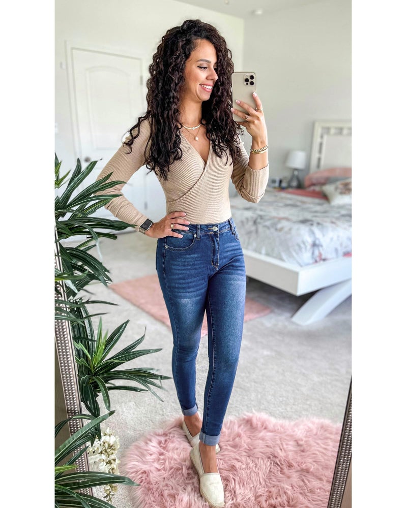 GRAPENT Jeggings for Women High Waist Tummy Control Womens Jeggings Pantalones Vaqueros De Mujer Leggings Jeans for Women Jeans Slim Fit Denim Outfit Color Dark Blue Small Size 4 Size 6 - Image 3