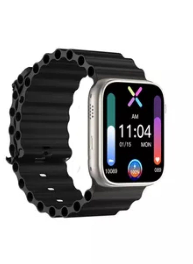 micro speed - Smart Watch HW99 Health Fitness Tracker Sport Watch 49MM-Blue - Image 1
