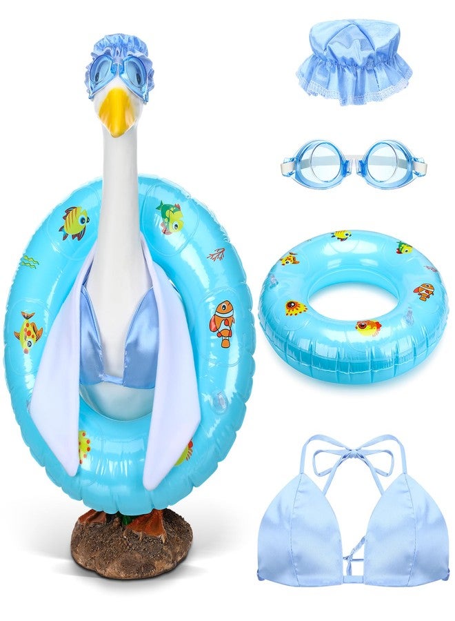 Cutecrop Bikini Goose Outfit Clothes for 23" High Cement or Plastic Goose Lawn Summer Swimming Clothing Porch Garden Costume - Image 1