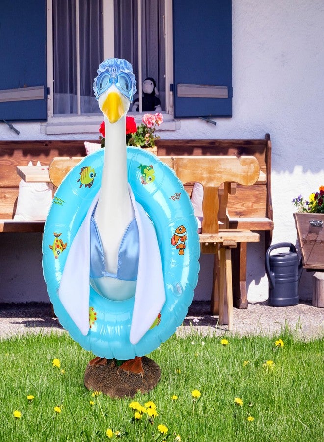 Cutecrop Bikini Goose Outfit Clothes for 23" High Cement or Plastic Goose Lawn Summer Swimming Clothing Porch Garden Costume - Image 4