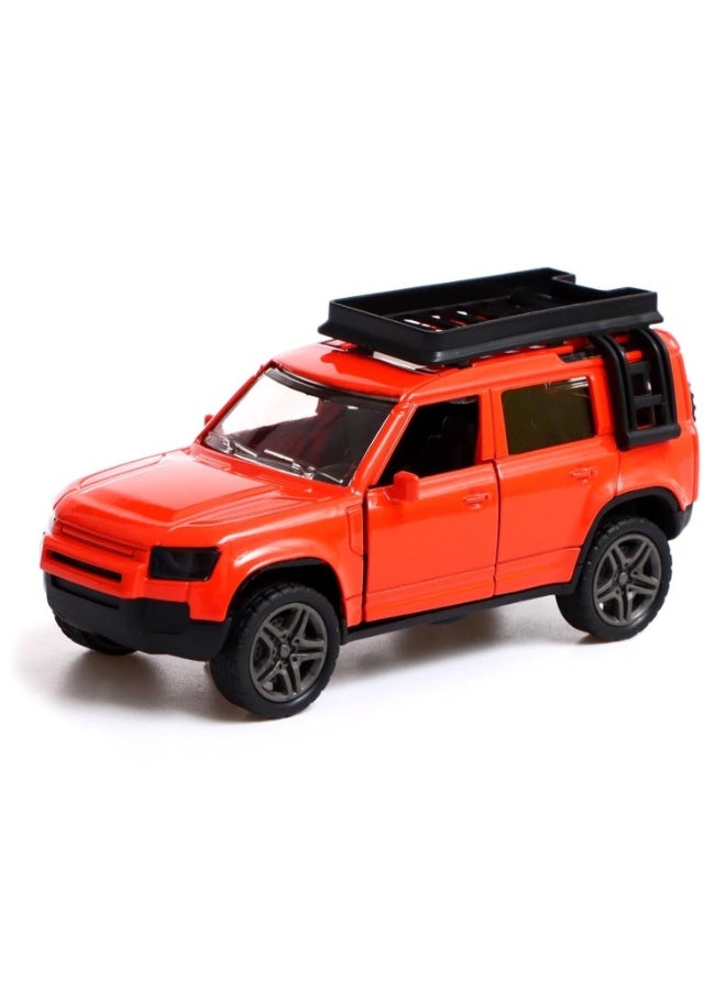 Tian Du 1:32 Scale Simulation of Land Rover Defender Diecast Model SUV – Pack of 4 Assorted Colors | Off-Road Metal Car Toy with Openable Doors & Realistic Interior for Kids & Collectors - Image 4