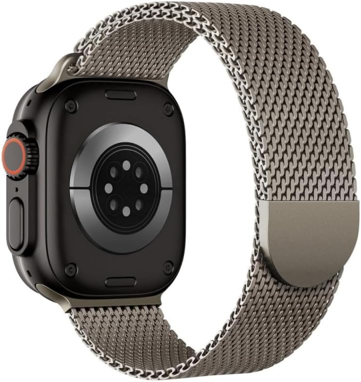 ACESTAR Magnetic Milanese Loop Compatible with Apple Watch Bands 49mm 46mm 45mm 44mm Men Women,Stainless Steel Metal Bands for iWatch Ultra 3/2/1 Series 11 10 9 8 7 6 5 4 SE 3/2/1 - Image 1
