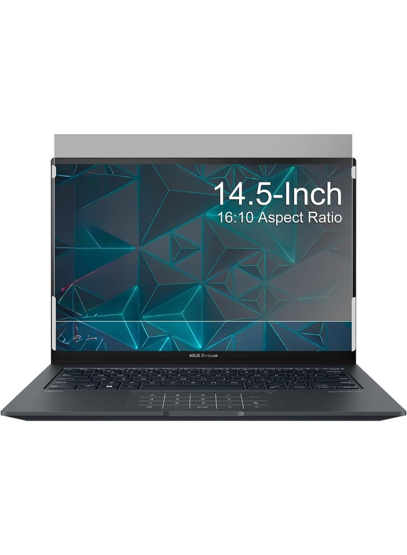 14.5 Inch Laptop Privacy Screen for 16:10 Monitors, Anti-Spying, Anti-Glare, Blue Light Filter, Removable Privacy Shield for Lenovo, Dell, HP, Acer, ASUS, Huawei and Other Laptops - Image 2