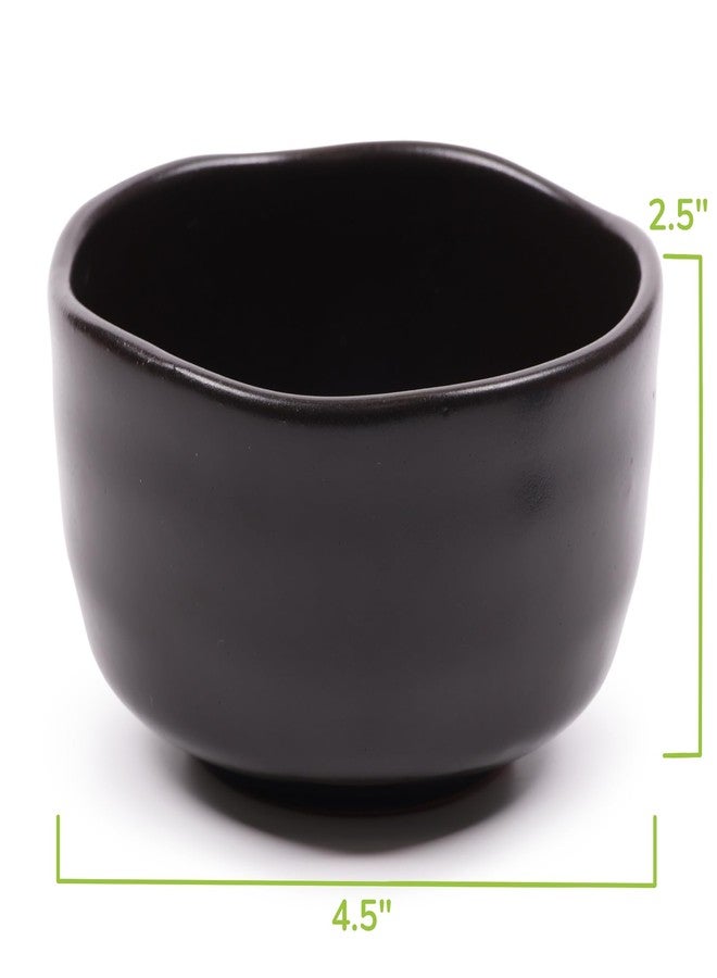 BambooMN مجموعة خفق الشاي الأخضر ماتشا من علامة بامبو إم إن - خفاقة + مغرفة + ملعقة شاي + وعاء أسود - Image 4