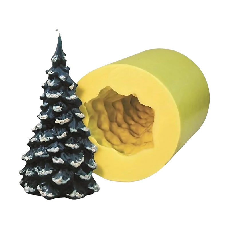 Mann Lake Christmas Tree Candle Mold Reusable HeatResistant Rubber Mold Flexible Easy Release for Intricate TreeShaped Wax Candles Ideal for Holiday Crafts and Handmade DIY Gifts 6 x 6