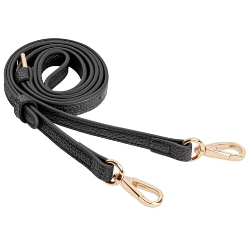 SEAVILIA PU Leather Purse Strap Replacement Crossbody Adjustable Long Thin Handmade Shoulder Handbags Strap - Image 1