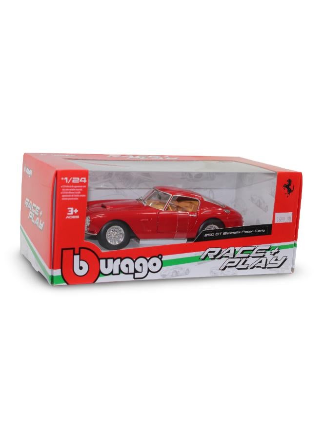 بوراجو سيارة فيراري R&P 250 GT Berlinetta Passo Corto بمقياس 1:24 من Bburago (بدون حامل بلاستيكي) - Image 2