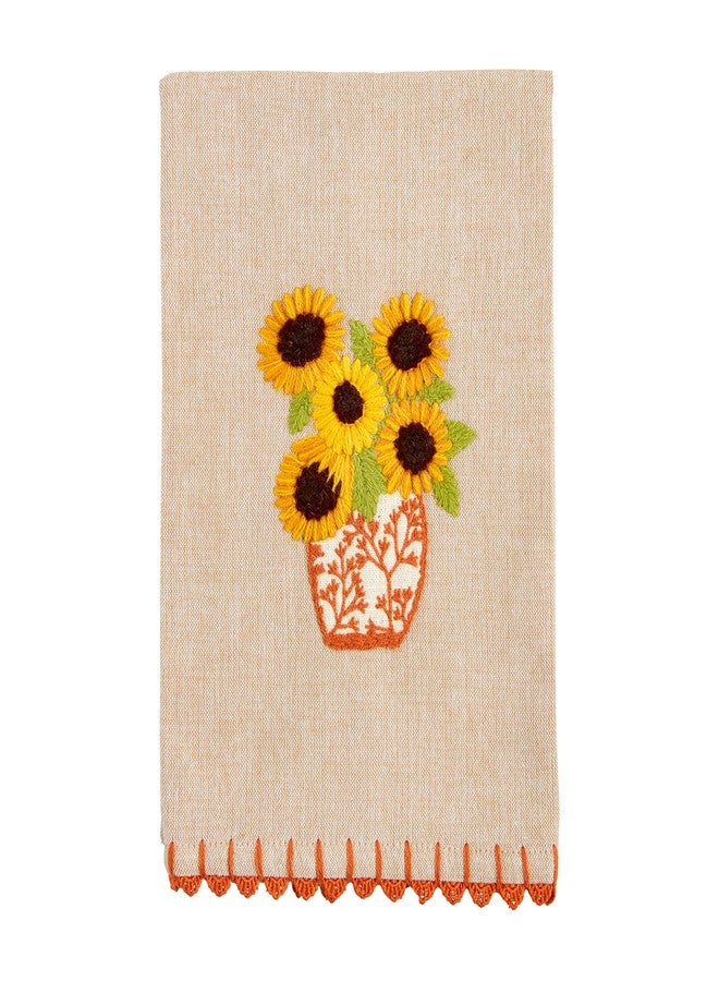 Mud Pie Sunflower Bouquet Towel; 21" x 14" - Image 1