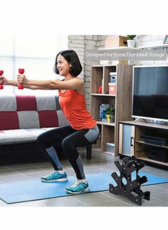 Captaintech Dumbbell Rack Stand, 3 Tier Dumbbells Weights Handle Hand Weight Tower, Holds 30 Pounds(Without Dumbbells)  - Image 2