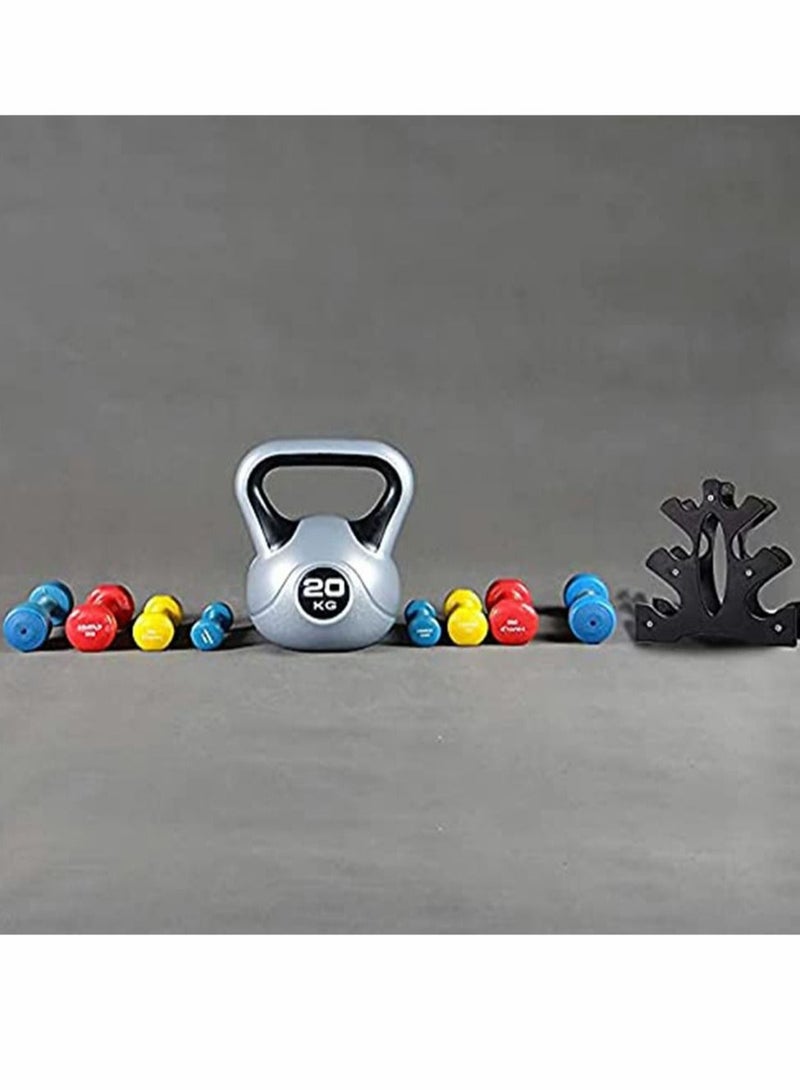 Captaintech Dumbbell Rack Stand, 3 Tier Dumbbells Weights Handle Hand Weight Tower, Holds 30 Pounds(Without Dumbbells) - Image 4