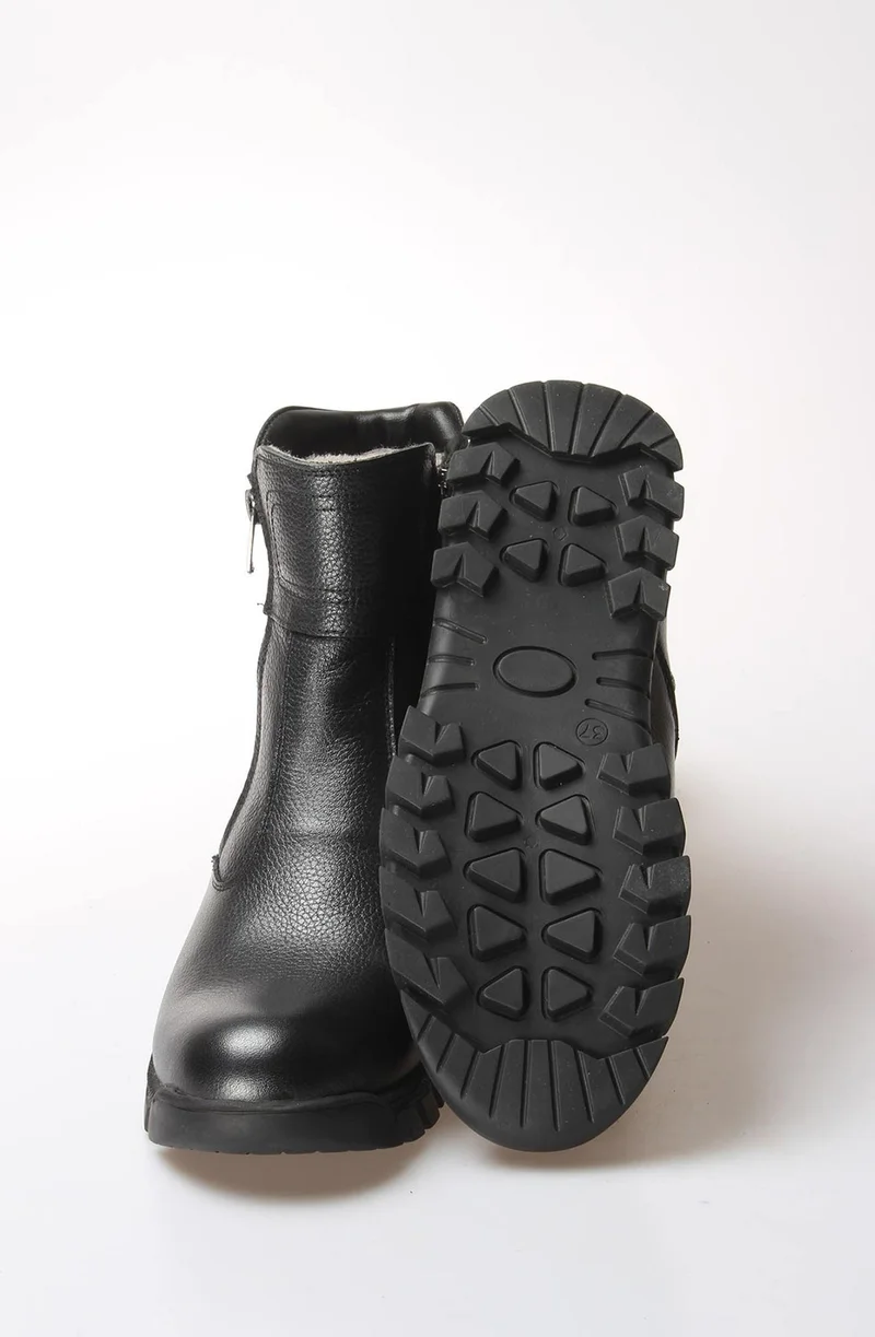 Fast Step Unisex Genuine Leather Fur Winter Comfortable Daily Kids Classic Boots 770kfa202