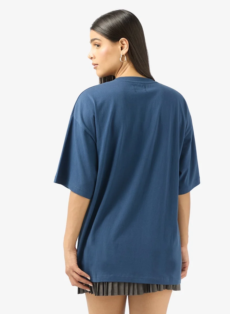 Ginger Oversize Varsity Graphic T-Shirt