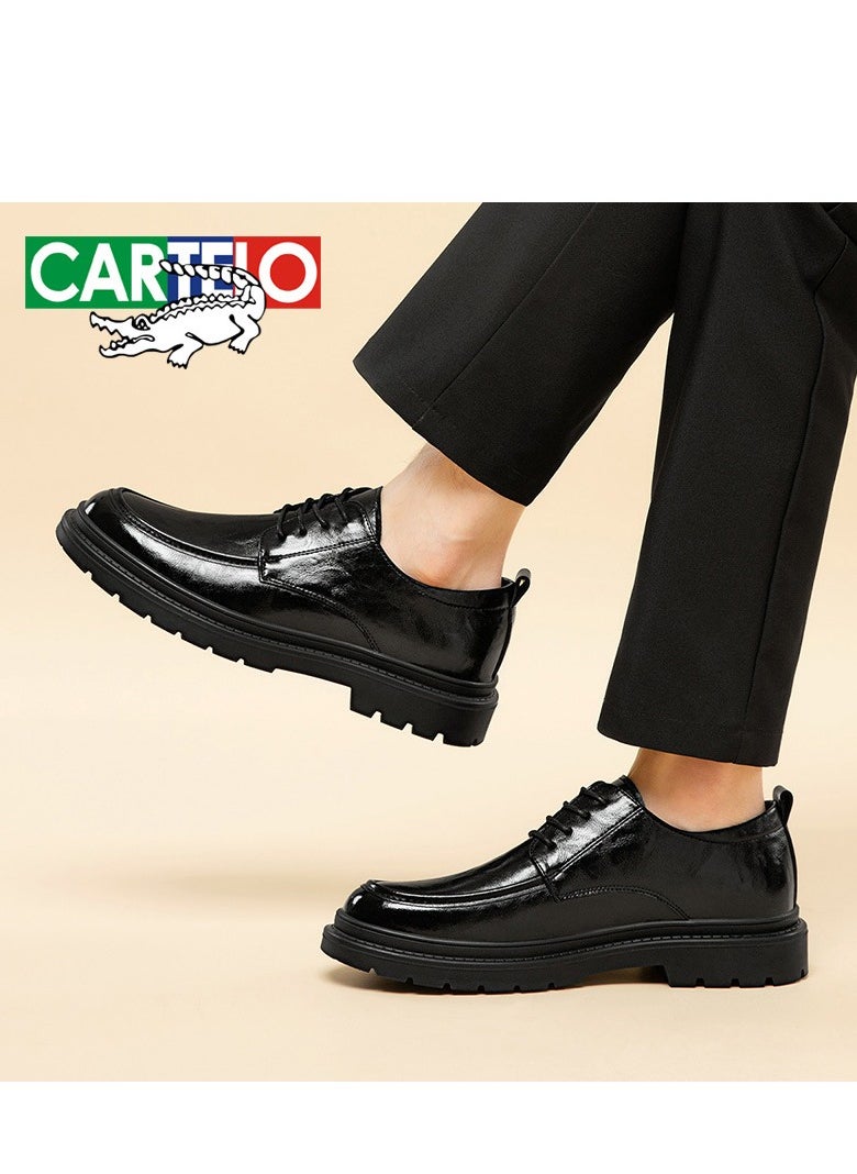 CARTELO Men's Leather Shoes, Business Casual Shoes  - Image 2