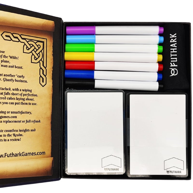 Futhark MTG Dry Erase Tokens Set 60 Reversible DoubleSided Token Cards MultiColor Markers Universal Proxy for Magic The Gathering MTG Accessories - Image 2