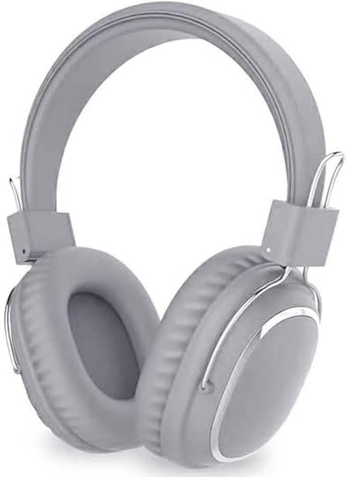SODO SD-1004 Wireless Bluetooth Headphones, 40mm Stereo Sound, Supports TF External Memory Card, Up to 8 Hours Playtime, Comfortable Design with Soft Adjustable Ear Cushions, Silver Color - Image 1