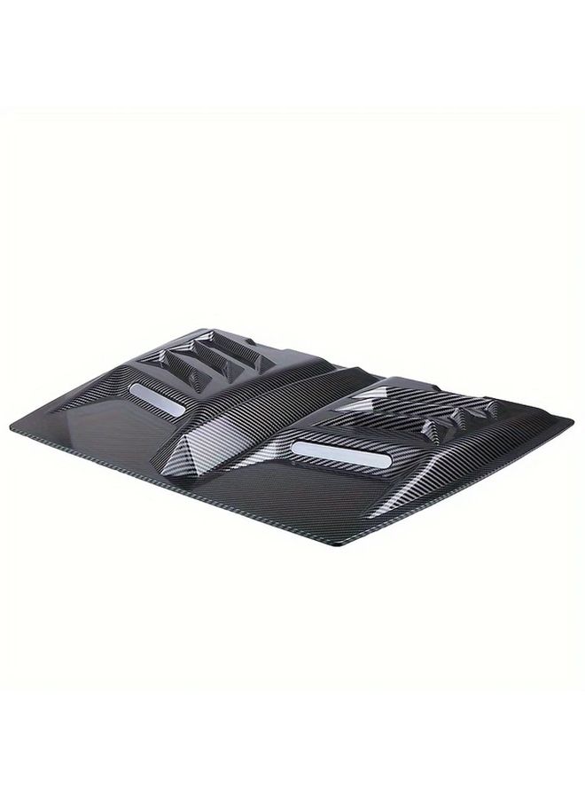 Black Car Hood Ventilation Cover Air Intake Grille For Truck Modification - Image 4