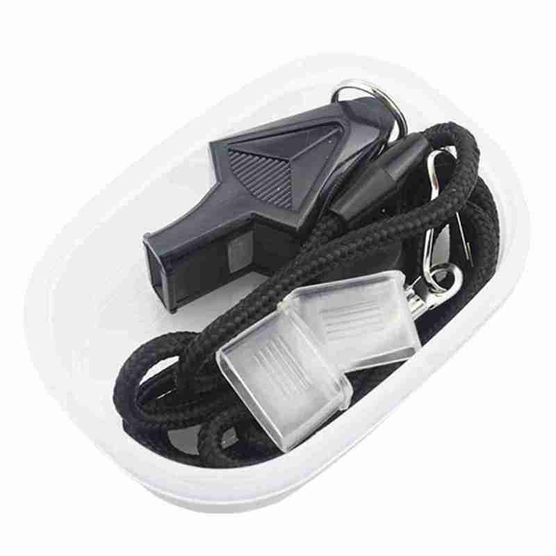 Referee Whistle: ABS Coreless Whistle With Lanyard & Tooth Guard - Strong Penetration Sports Whistle for Basketball Soccer Competitions Training - Image 1