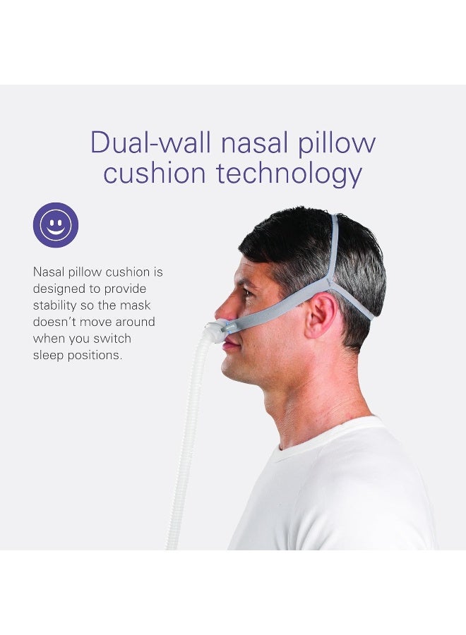 Resmed P10 Nasal Pillow Cushion - Replacement Silicone Cpap Mask Cushion - Frame System & Headgear Not Included - Premium Cpap Accessory - Large - Image 3