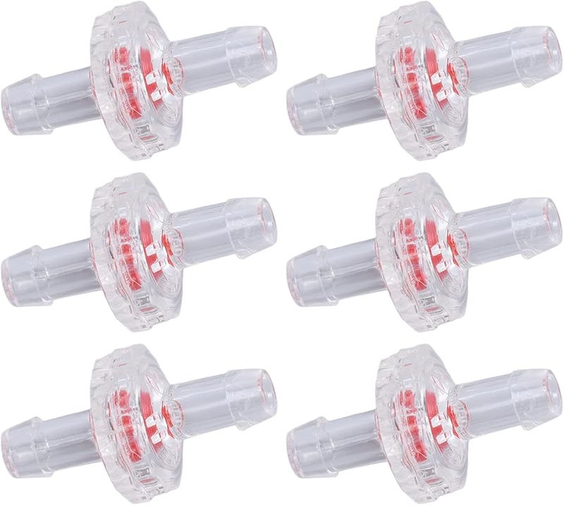 5 مم شفاف 10 قطعة صمام فحص أحادي الاتجاه غشاء صغير للوقود الغاز السائل الهواء - Image 1