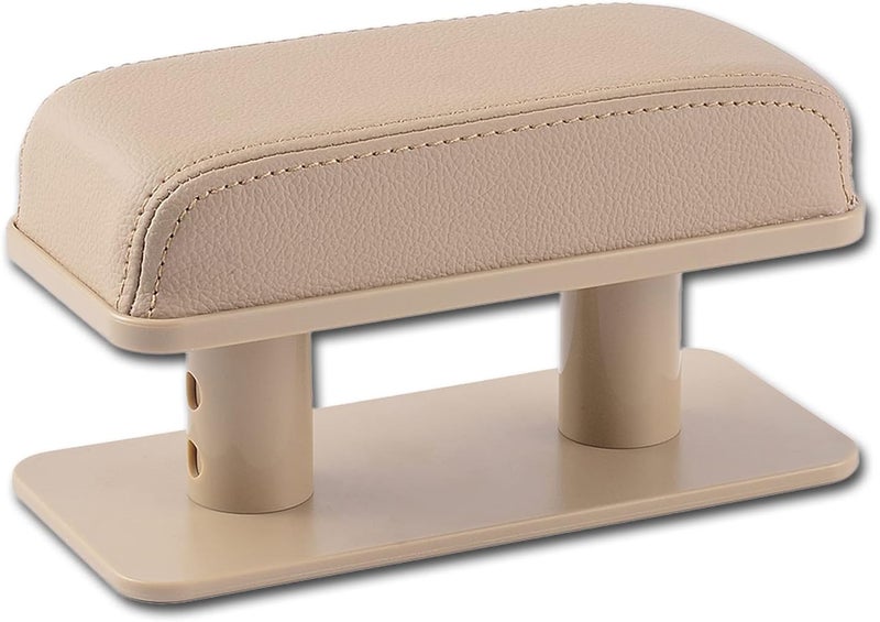 ATMOMO Adjustable Height Car Armrest Left Elbow Support Pad Anti-Fatigue Car Door Armrest Rest Pad (Beige) - Image 1