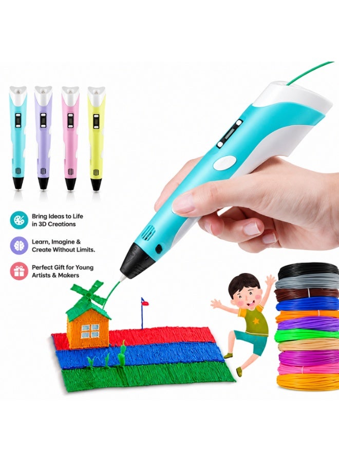 EVERSTRIDE 3D Printing Drawing Pen for Kids 10+ Years | DIY 3D Art Pen with 1.75mm Plastic Filament | Multi-Functional Home Use Creative Toy | Multicolor Educational Birthday Gift - Image 2