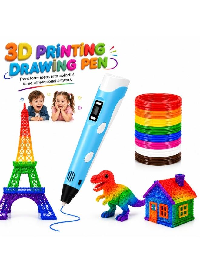 EVERSTRIDE 3D Printing Drawing Pen for Kids 10+ Years | DIY 3D Art Pen with 1.75mm Plastic Filament | Multi-Functional Home Use Creative Toy | Multicolor Educational Birthday Gift - Image 1