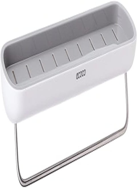 ECOCO E1923 Multi Function Wall storage Shelf - Grey White