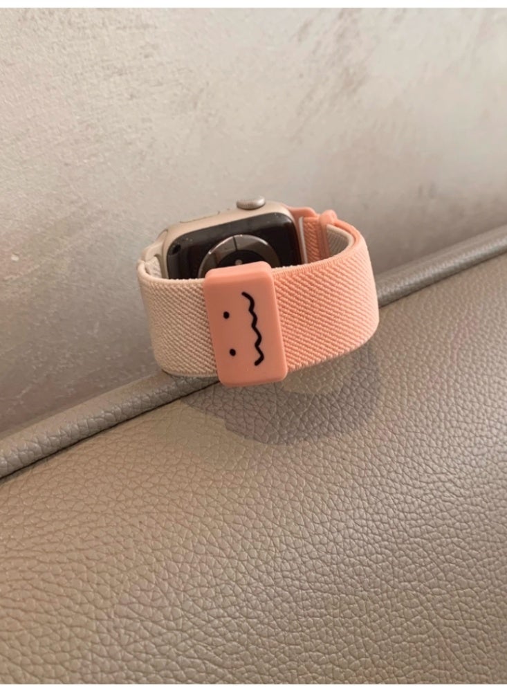 Suitable for Apple Watch 40MM 【4/5/6/SE generation】 Strap Starlight Color Pinduogirlish Pink Graffiti Plain Magnetic - Image 2
