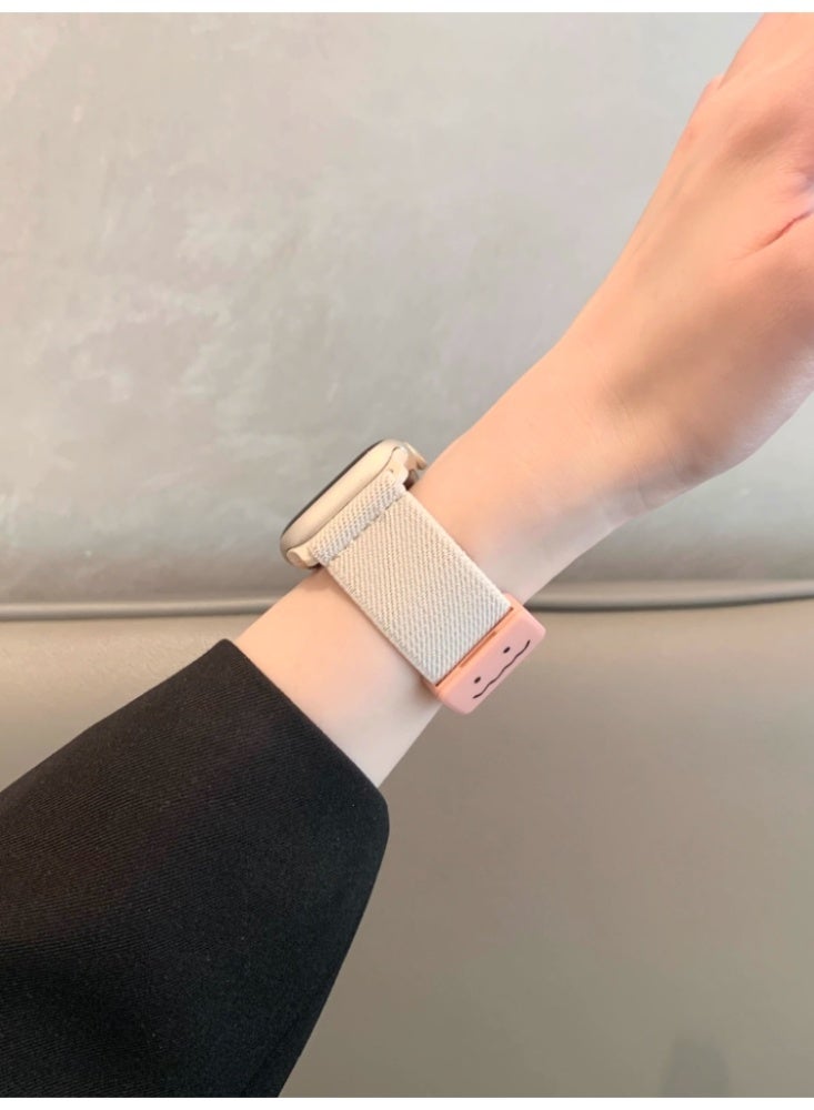 Suitable for Apple Watch 40MM 【4/5/6/SE generation】 Strap Starlight Color Pinduogirlish Pink Graffiti Plain Magnetic - Image 3