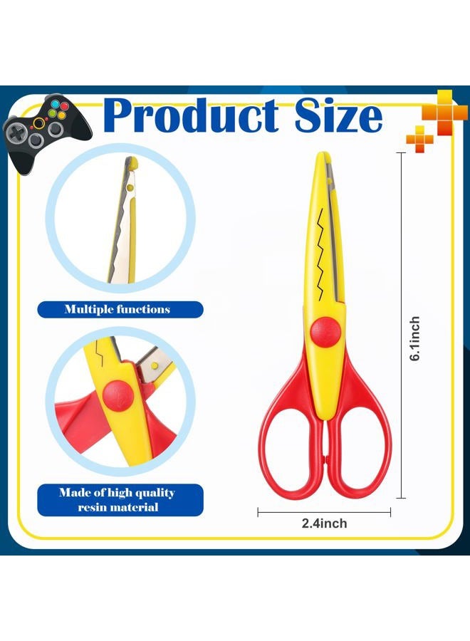 Gilprop Paper Crimper, Pinking Shears, 30 Sheets Game Glossy Thin Inkjet Paper, Double Sided Tape for Crafts Game Birthday Party Supplies for Chip Bag Making - Image 3