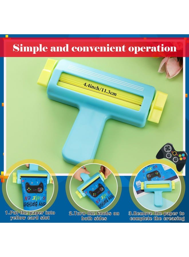 Gilprop Paper Crimper, Pinking Shears, 30 Sheets Game Glossy Thin Inkjet Paper, Double Sided Tape for Crafts Game Birthday Party Supplies for Chip Bag Making - Image 4