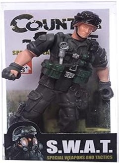 GTG TOYS Special Operations Helmet Fighter Soldier Doll Toy for Kids, Multi Color