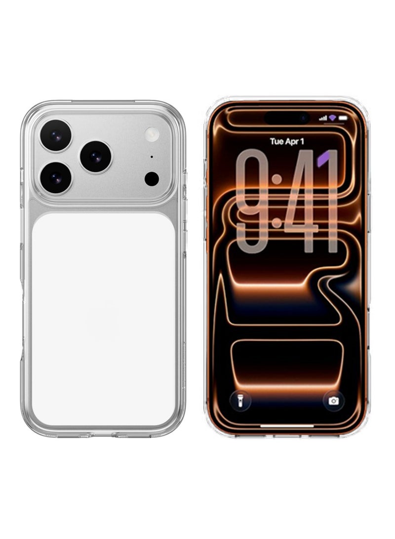 MOCOM iPhone 17 Pro Max Case with MagSafe – Strong N52 Magnet (1427gf), Military-Grade Drop Protection, Anti-Yellow iCrystal Clear Cover, Scratch-Resistant TPU + PC Hybrid, Raised Camera & Screen Bezels, Shockproof Protective Magnetic Case for iPhone 17 Pro Max 2025 (Clear Transparent) - Image 1