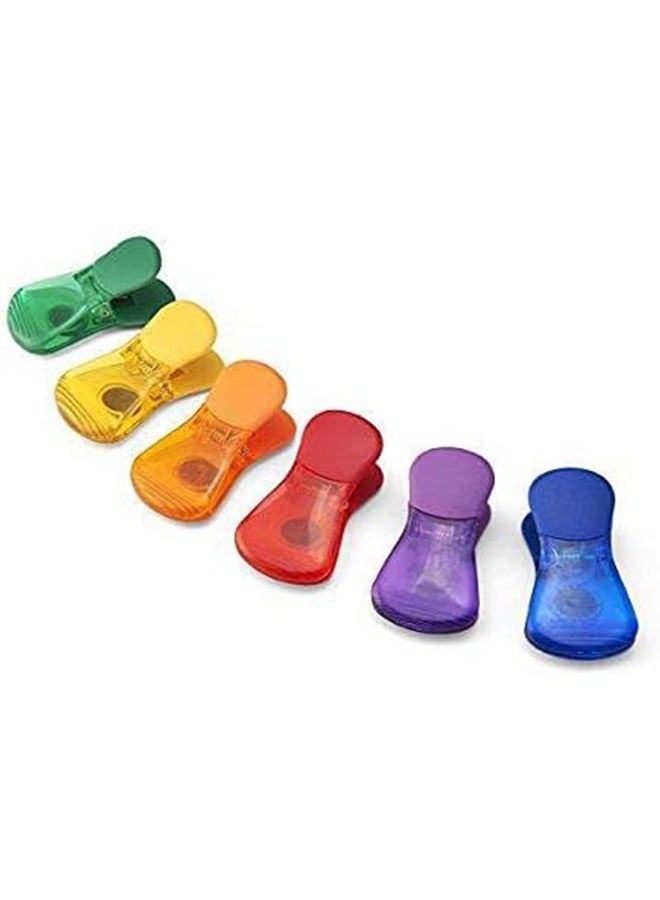 Magnetic Multipurpose Bag Clips Classic Wide Bag Clips Food sealing clip ​Plastic Heavy Seal Grip (6 pcs)  - Image 2