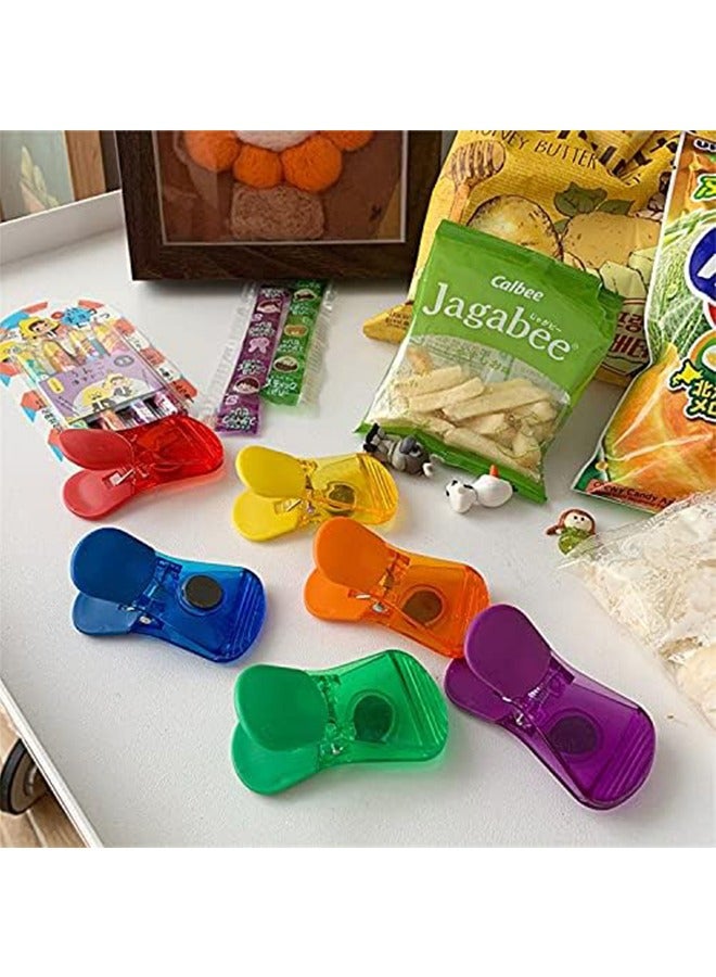 Magnetic Multipurpose Bag Clips Classic Wide Bag Clips Food sealing clip ​Plastic Heavy Seal Grip (6 pcs)  - Image 5