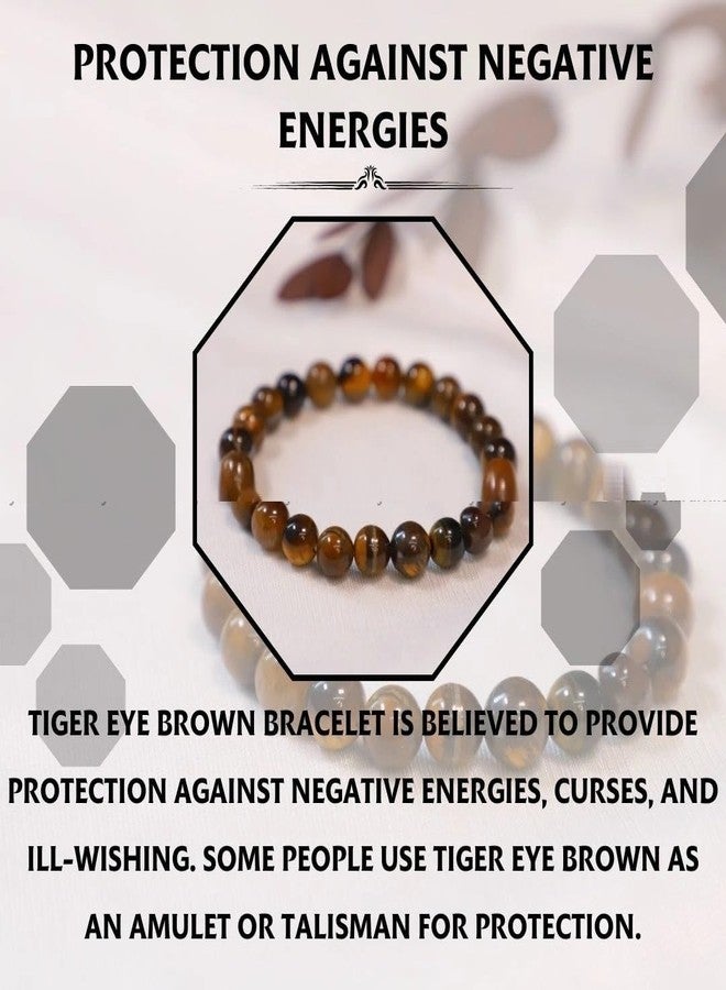 Trishakti PRODUCTS - The life healing products Triple Protection Combined Tiger Eye Hematite Black Obsidian Bracelet for Vastu Feng Shui Chakra Aura Personal Reiki Healing Crystals - Image 5